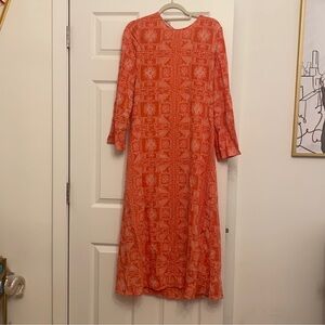 Zara printed maxi dress